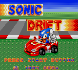 Sonic Drift (Japan) Title Screen